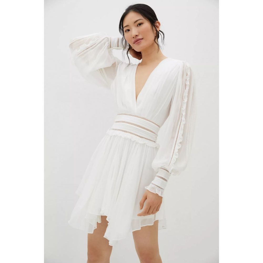 Anthropologie Magali Pascal Ruffled Lace Mini